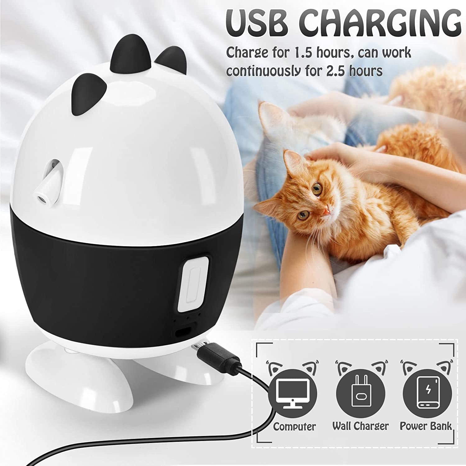 Interactive Cat Toy: 2-in-1 Rechargeable Light and Feather Exercise Toy for Indoor Kittens