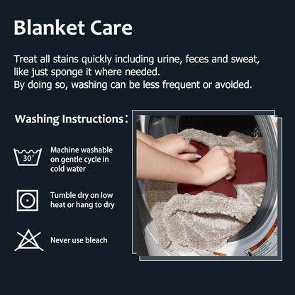 Reversible Waterproof Pet Blanket for Dogs and Cats | 50 x 60 Inch Washable Sofa and Bed Protector, Safeguards Furniture from Fur, Dirt, Scratches, and Spills
